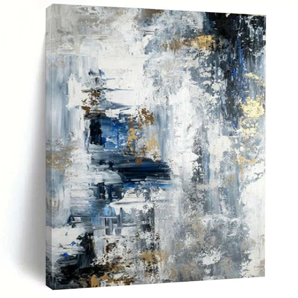 Textured_Abstract_Blue_Gray_Abstract_Wall_Art_N32SY wall art